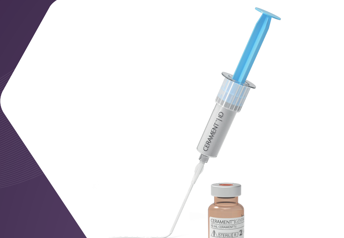 CERAMENT G gentamicin-eluting ceramic void filler — syringe/vial.